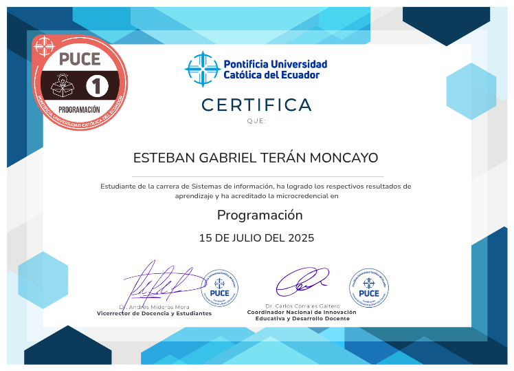 Microcredencial PUCE